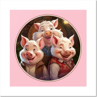 3 Little Pigs Posters and Art